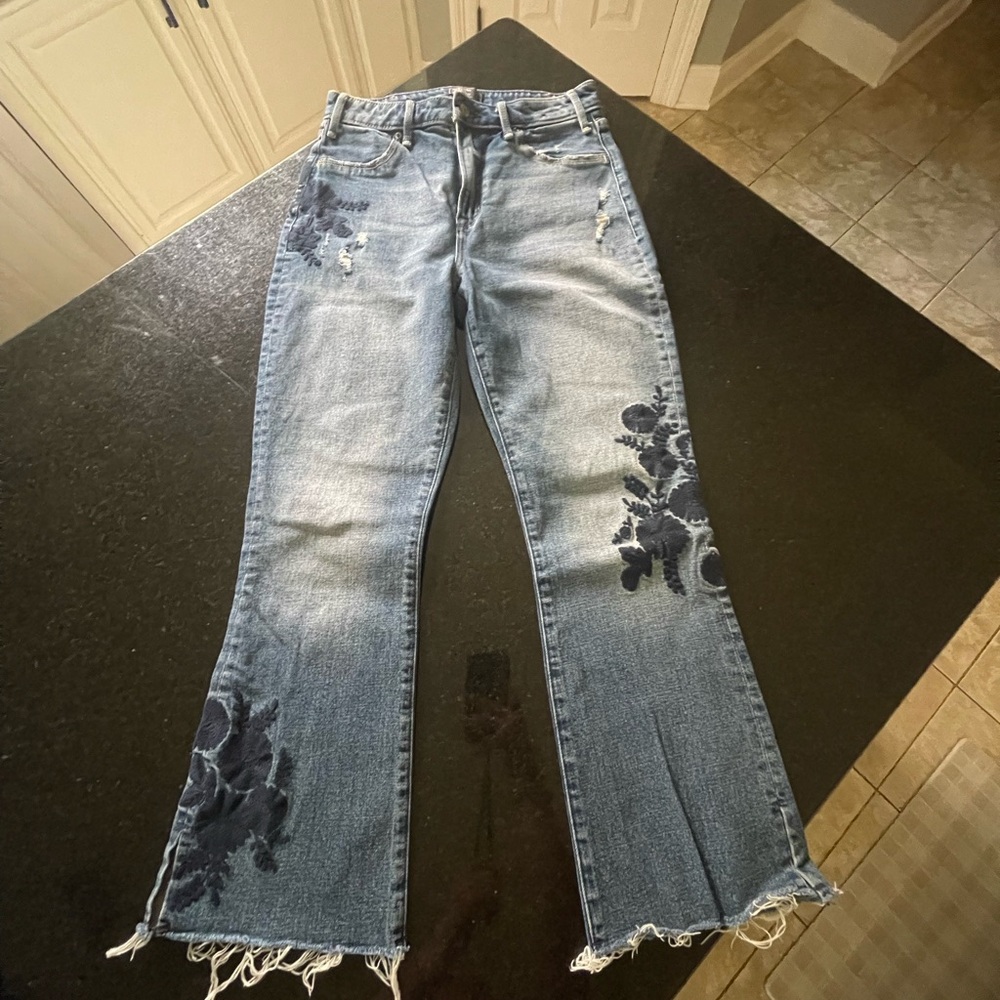 Abercrombie & Fitch simone high rise ankle flare Jeans